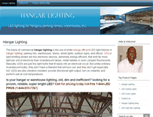 Tablet Screenshot of hangarlighting.com